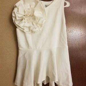 White flower blouse